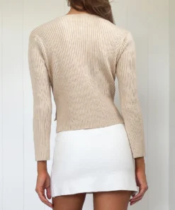 Peppermayo Raindrops Knit Cardigan - Beige 9 Peppermayo Raindrops Knit Cardigan - Beige