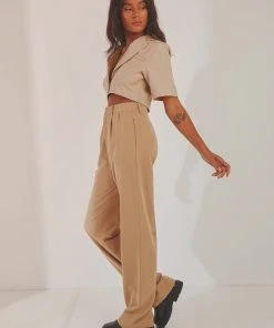 Peppermayo Exclusive New & Most Loved Weekend Mode Pants - Tan