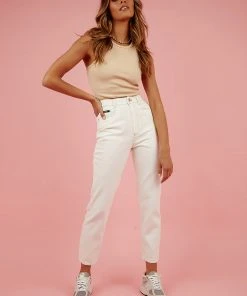 BY DYLN Harlow Mom Jean - Milk New & Most Loved