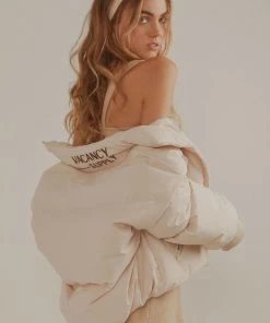 Vacancy Supply New & Most Loved Jetty Puffer Jacket - Coconut Milk