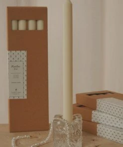 Candle Co Moreton Eco Dinner Candle 4 Pack - Ivory New & Most Loved
