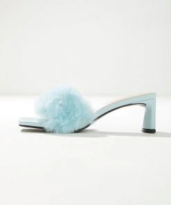 Cult Avenue City Limits Fluffy Heel - Baby Blue New & Most Loved