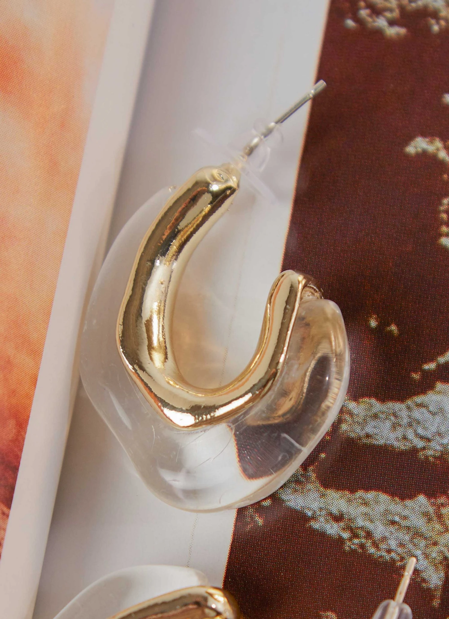 Peppermayo Moment In Time Earrings - White New & Most Loved 2 Peppermayo Moment In Time Earrings - White New & Most Loved