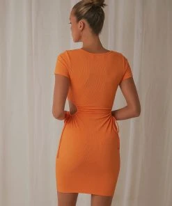 Peppermayo New Dresses Love Language Mini Dress - Orange 7 Peppermayo New Dresses Love Language Mini Dress - Orange