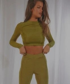 Peppermayo Exclusive Casia Long Sleeve Crop - Moss Green New & Most Loved 9 Peppermayo Exclusive Casia Long Sleeve Crop - Moss Green New & Most Loved