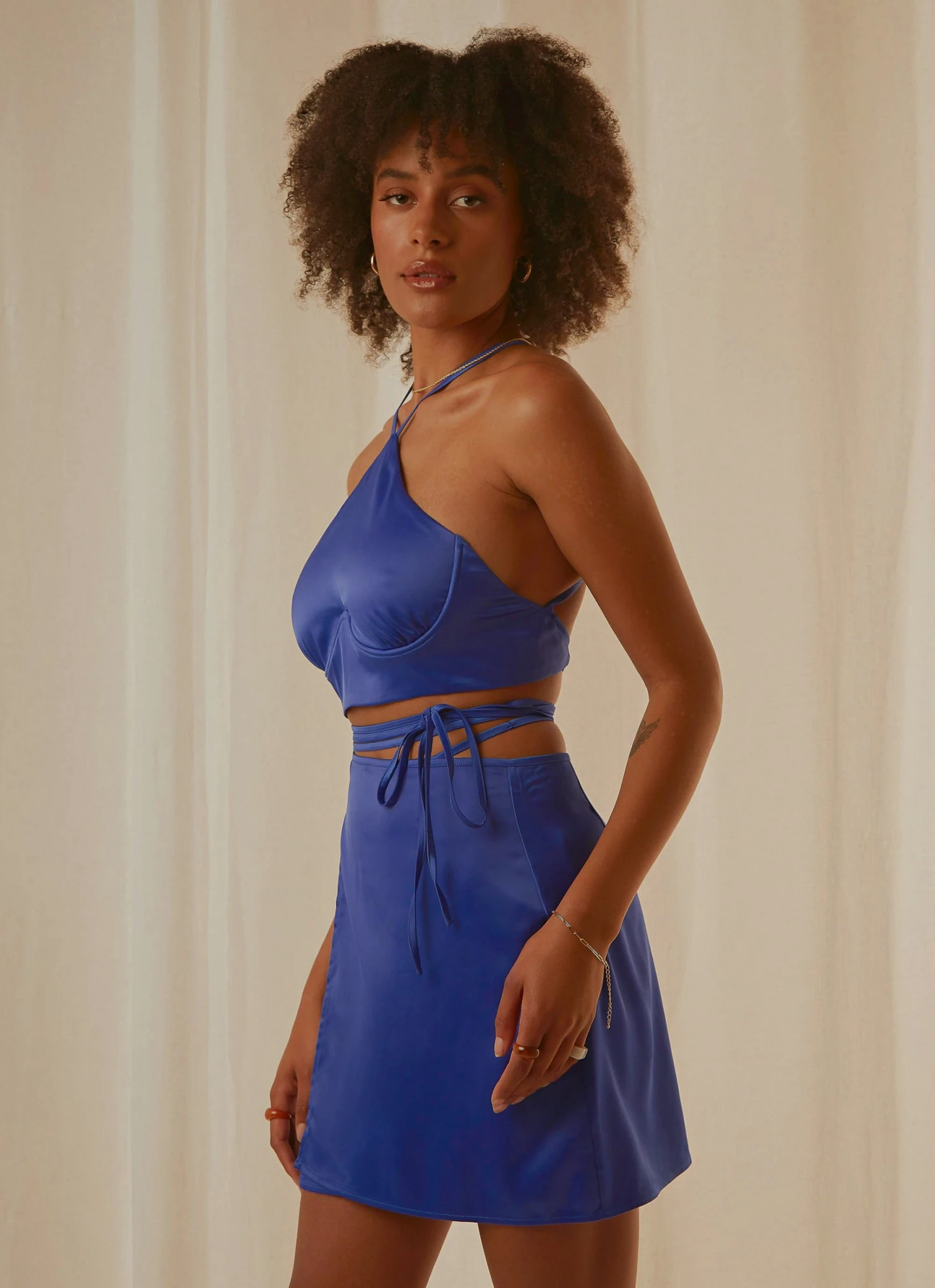 Peppermayo Exclusive Driving Force Crop Top - Cobalt New & Most Loved 4 Peppermayo Exclusive Driving Force Crop Top - Cobalt New & Most Loved