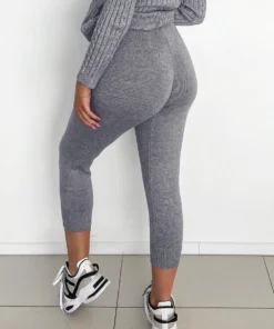 Peppermayo New Bottoms Find Me Knit Pants - Grey 8 Peppermayo New Bottoms Find Me Knit Pants - Grey