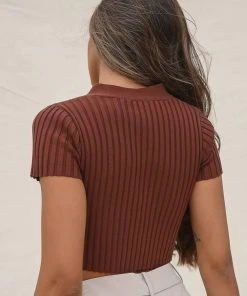 Peppermayo Exclusive New & Most Loved Just Lovers Crop Knit - Choc Brown 7 Peppermayo Exclusive New & Most Loved Just Lovers Crop Knit - Choc Brown