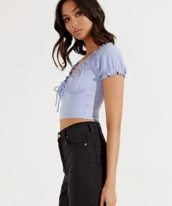 Peppermayo Apertivo Hour Crop - Blue