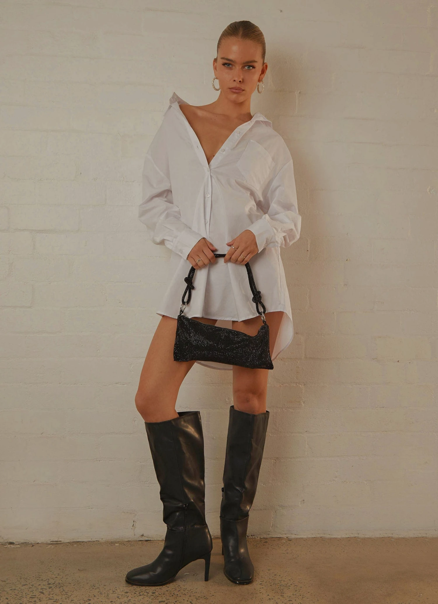 Peppermayo Exclusive Downtown Love Shirt Dress - White New & Most Loved 1 Peppermayo Exclusive Downtown Love Shirt Dress - White New & Most Loved