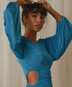 Peppermayo Dance All Night Dress - Blue