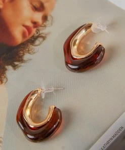 Peppermayo New & Most Loved Moment In Time Earrings - Brown