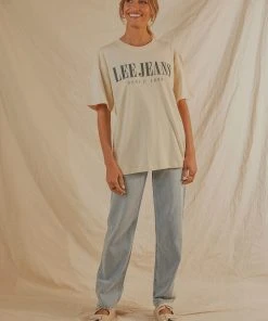 Lee Baggy Tee - Ecru New & Most Loved 7 Lee Baggy Tee - Ecru New & Most Loved