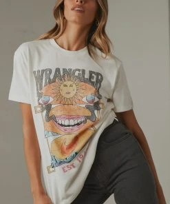 Wrangler Loose Lips SS Tee - White