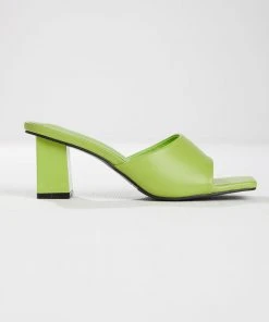 Cult Avenue New & Most Loved Dixie Mule Heel - Lime Green 15 Cult Avenue New & Most Loved Dixie Mule Heel - Lime Green