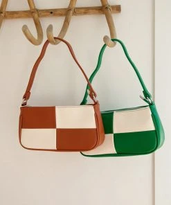 Peppermayo On The Record Handbag - Tan Check New & Most Loved 6 Peppermayo On The Record Handbag - Tan Check New & Most Loved