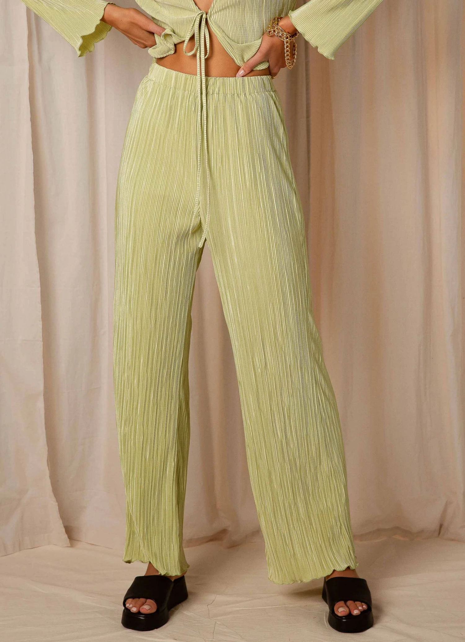 Peppermayo Exclusive 90s Muse Pants - Sage New & Most Loved 3 Peppermayo Exclusive 90s Muse Pants - Sage New & Most Loved