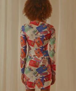 Peppermayo Exclusive New & Most Loved Sidewalk Style Mini Dress - Stamp Travels - Pre-Order