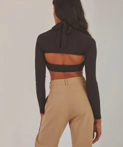 Peppermayo Ariella Crop Top - Black New Tops 11 Peppermayo Ariella Crop Top - Black New Tops