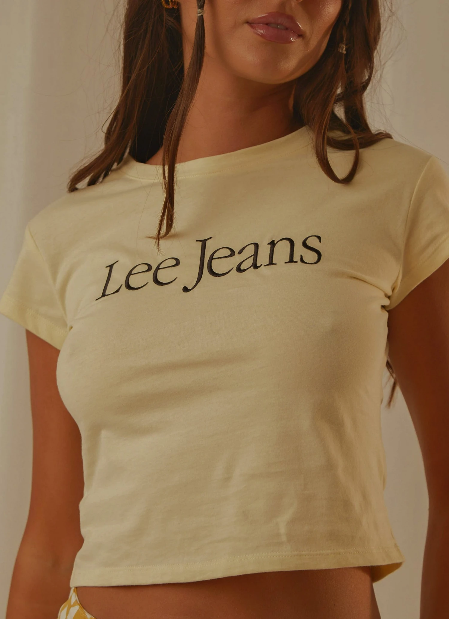 Lee New & Most Loved 90s Baby Tee - Lemon Icing 2 Lee New & Most Loved 90s Baby Tee - Lemon Icing