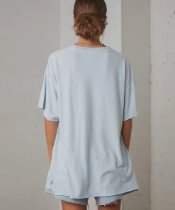Afends Slay Hemp Oversized Tee - Baby Blue 9 Afends Slay Hemp Oversized Tee - Baby Blue