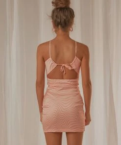 Peppermayo Exclusive New Vibrations Mini Dress - Pink Wave