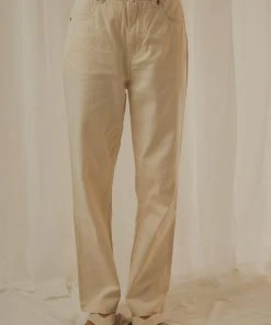Afends New & Most Loved Shelby Hemp Twill High Waist Leg Pant - Natural 7 Afends New & Most Loved Shelby Hemp Twill High Waist Leg Pant - Natural