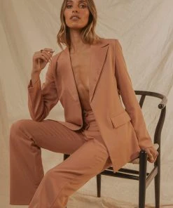 4th & Reckless New & Most Loved Marta Blazer - Blush