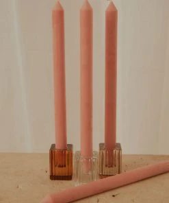 Candle Co Moreton 30cm Eco Dinner Candle Pack Of 4 - Peach New & Most Loved