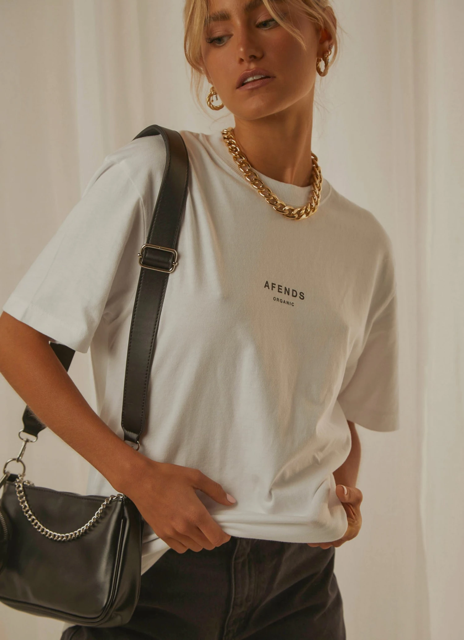 Afends Premium Organic Unisex Rettro Fit Tee - White 1 Afends Premium Organic Unisex Rettro Fit Tee - White