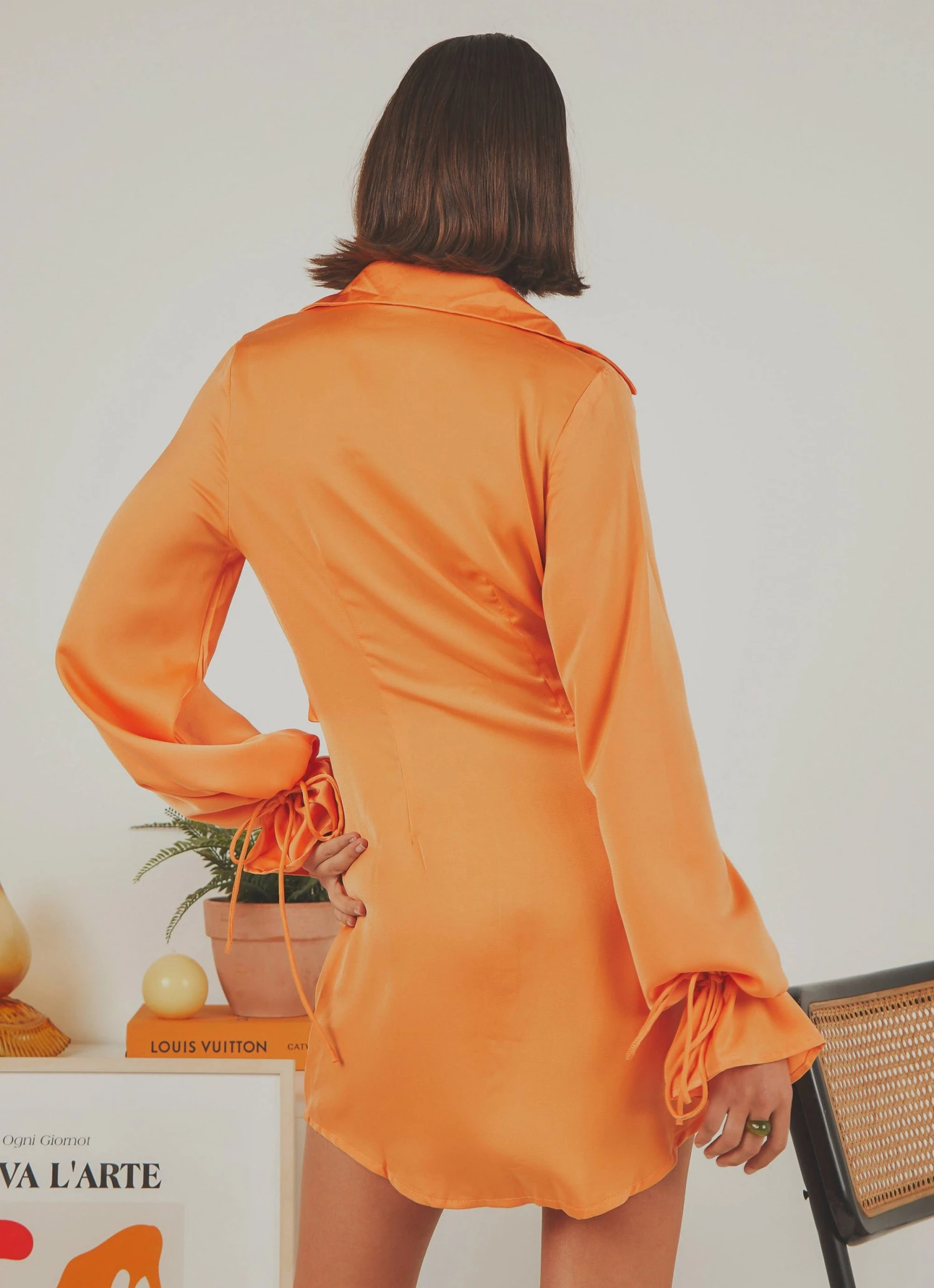 Peppermayo Don't Stop Me Now Mini Dress - Orange 4 Peppermayo Don't Stop Me Now Mini Dress - Orange