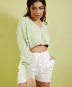 Peppermayo New & Most Loved Better For Now Knit Cardigan - Sage