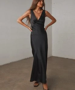 Peppermayo Exclusive New & Most Loved Loren Midi Dress - Black - Pre-Order
