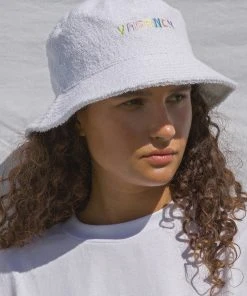 Vacancy Supply New & Most Loved Leisure Terry Bucket Hat - White
