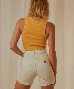 Abrand New & Most Loved A Heather Singlet - Tangerine