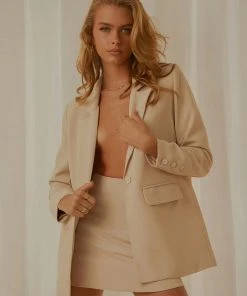 Peppermayo Exclusive Italian Cities Blazer - Cream-Pre Order