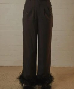 Peppermayo Exclusive Shake It Off Feather Pants - Night New & Most Loved 9 Peppermayo Exclusive Shake It Off Feather Pants - Night New & Most Loved