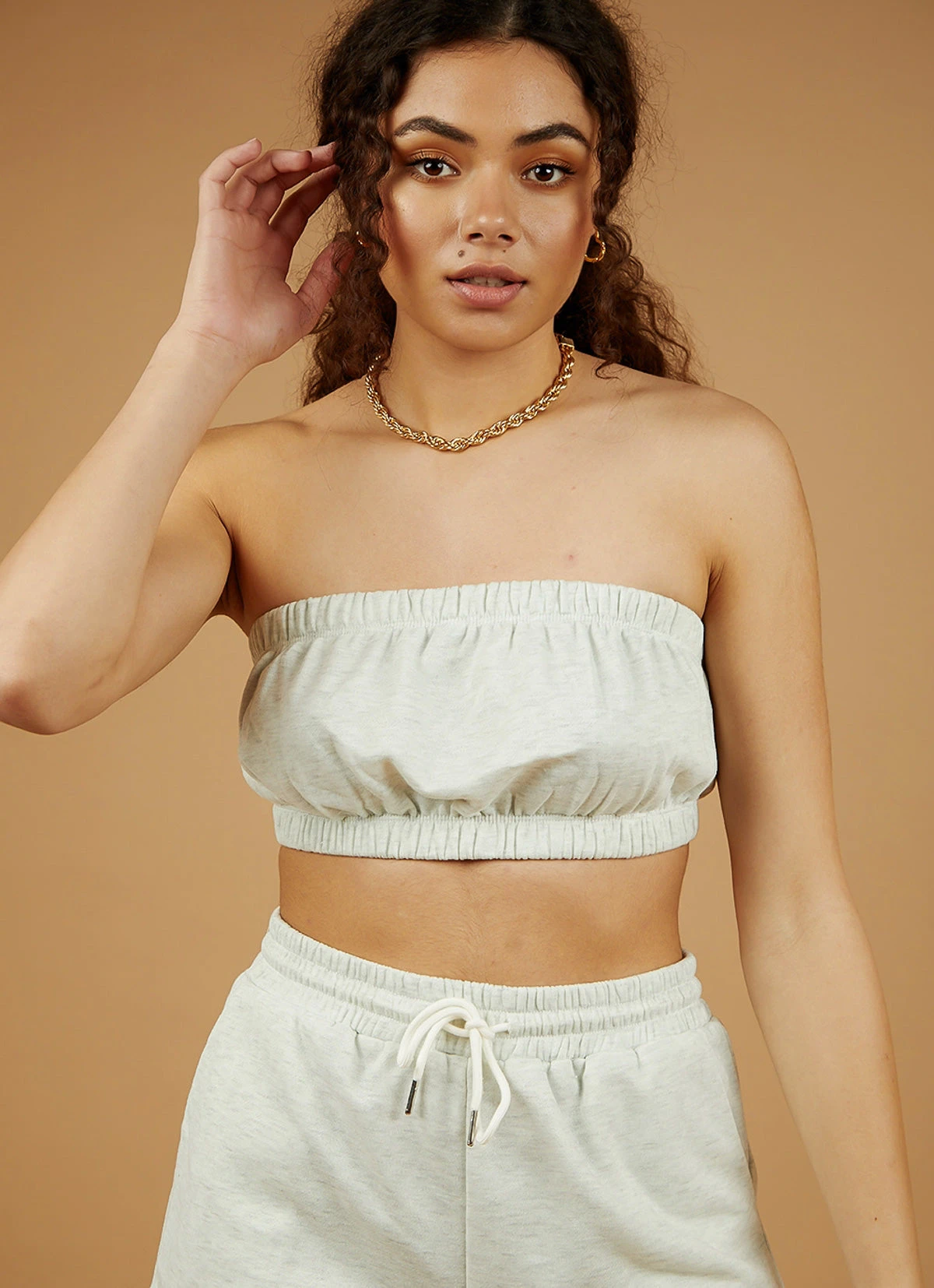 Peppermayo Centre Mark Crop - Grey 1 Peppermayo Centre Mark Crop - Grey