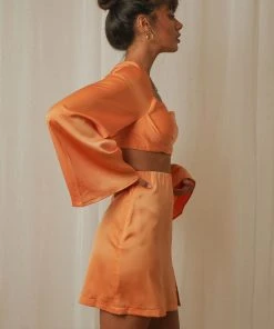 Peppermayo Runway Ready Mini Skirt - Orange