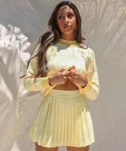 Peppermayo Exclusive No Boundaries Tennis Skirt - Yellow 9 Peppermayo Exclusive No Boundaries Tennis Skirt - Yellow