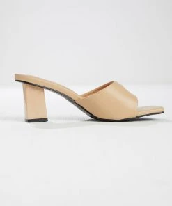 Cult Avenue Dixie Mule Heel - Beige New & Most Loved