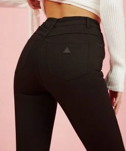 Abrand A High Skinny Ankle Basher Jeans - Black Magic