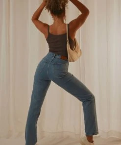 Lee High Straight Jean - 80 Studio Blue New & Most Loved