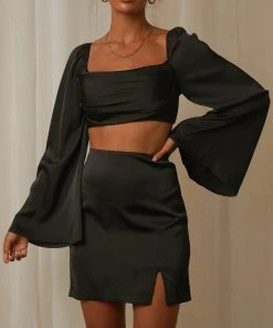 Peppermayo Raise The Bar Crop - Black New & Most Loved