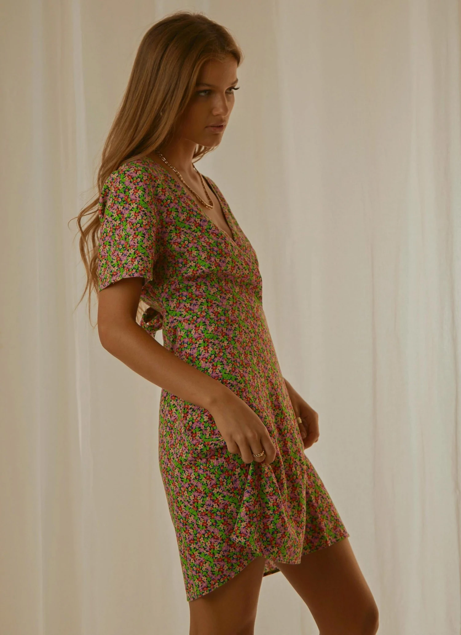 Cools Club Party Mini Dress - Floral Punch 4 Cools Club Party Mini Dress - Floral Punch