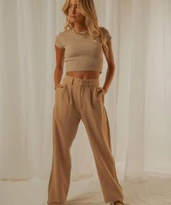 Nude Lucy Cameron Basic Waffle Tee - Mocha New & Most Loved 7 Nude Lucy Cameron Basic Waffle Tee - Mocha New & Most Loved