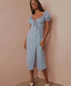 Peppermayo Walk In The Park Midi Dress - Blue New Dresses
