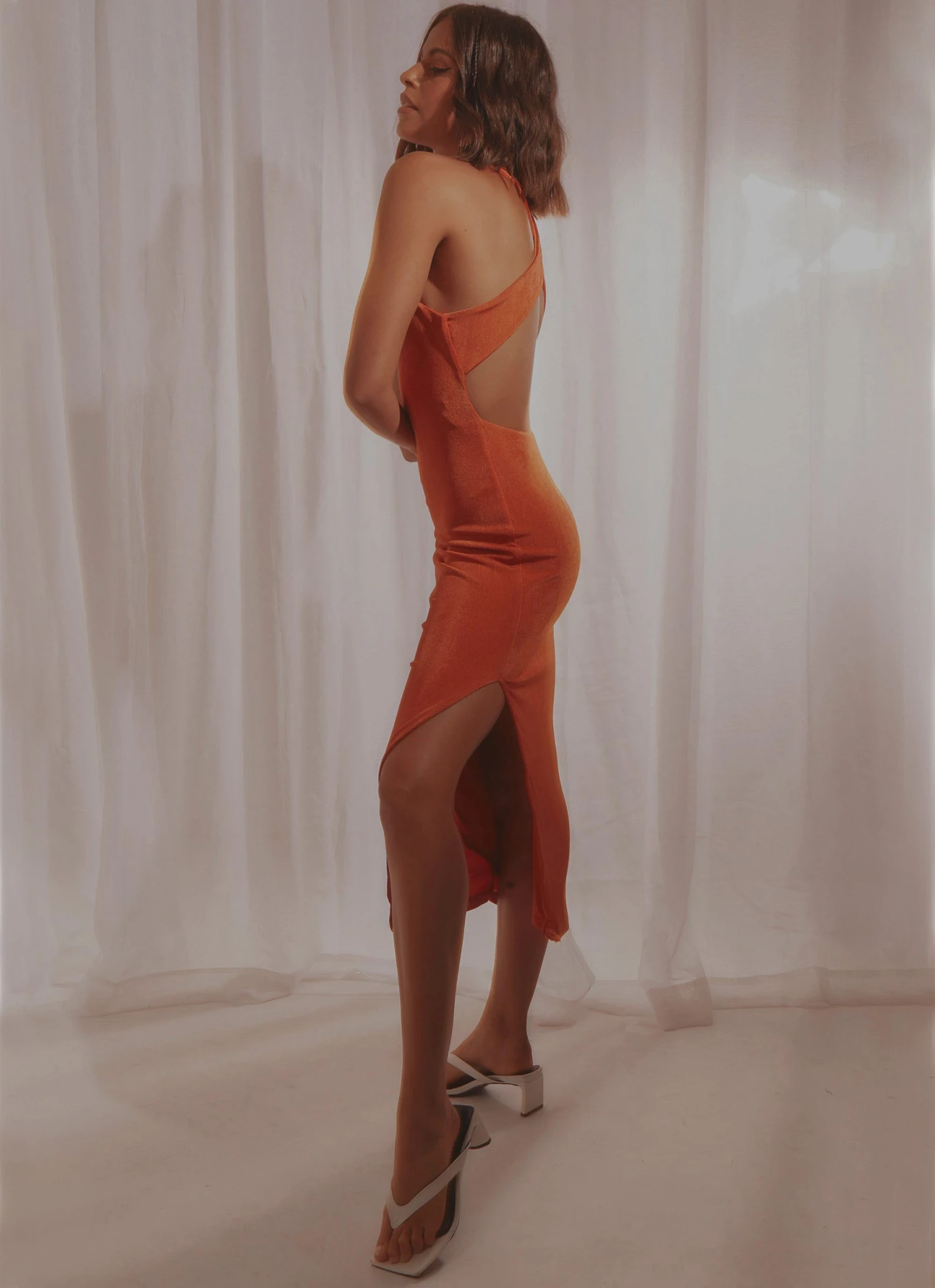 Peppermayo New Dresses Say You Love Me Midi Dress - Orange 5 Peppermayo New Dresses Say You Love Me Midi Dress - Orange