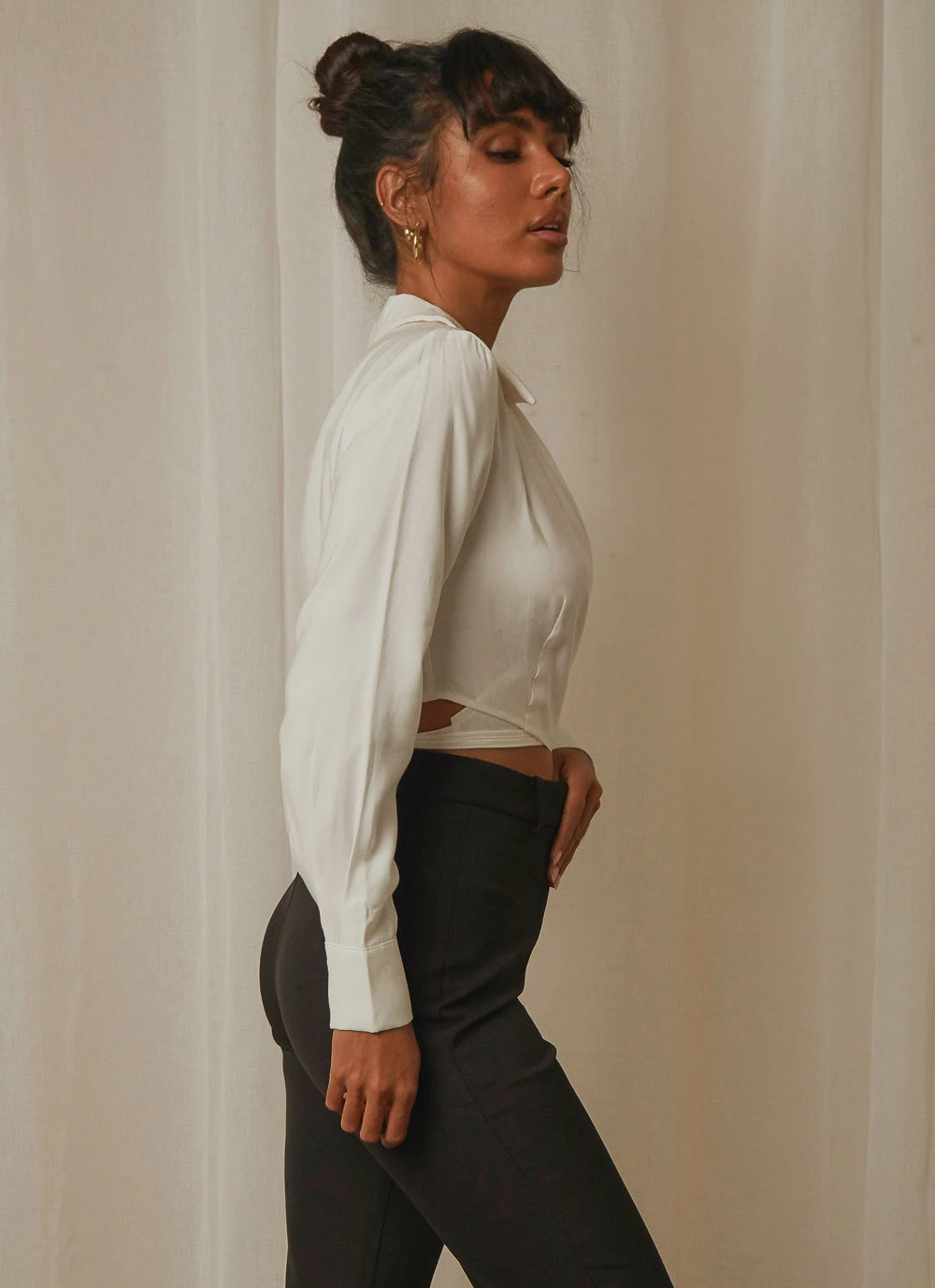 4th & Reckless Wyatt Shirt - White 3 4th & Reckless Wyatt Shirt - White