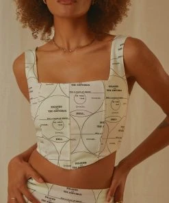 Peppermayo Exclusive New & Most Loved Big Dreams Bustier Top - Pastel Mixtape
